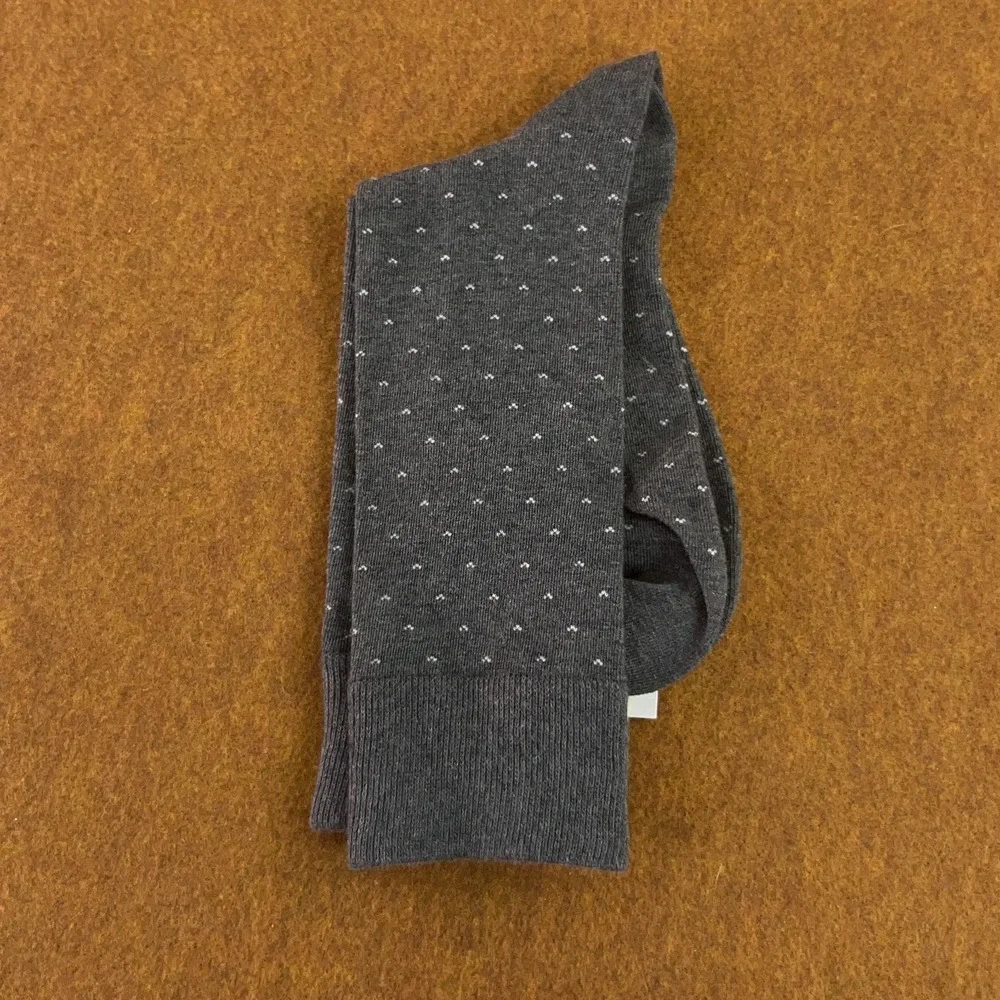 Banana Republic Womens One Size Gray Micro Dot Trouser Socks 1 Pair NWT